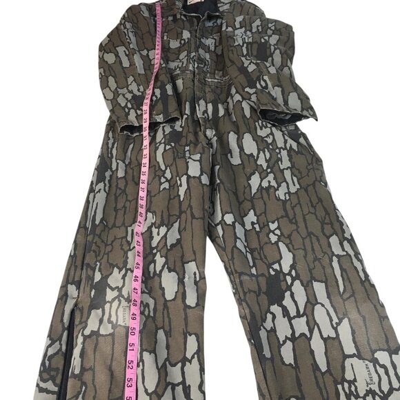 Vintage Cabela's Coveralls Mens Large Treebark Camo Hunting Overalls Zip 80s - Picture 8 of 16
